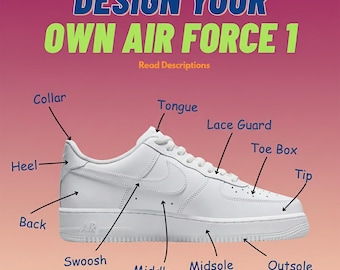 Hand Painted Air Force 1 Sneakers: Personalized AF1, Customized Shoes, Custom Sport Sneaker