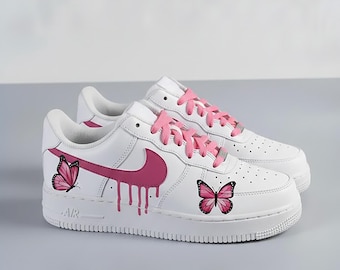 Mariposas pintadas a medida Air force 1 Custom