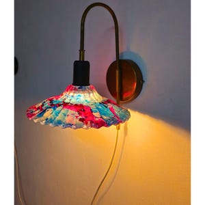 Wall Sconce Light, Brass Wall Sconce Light, Brass Wall Sconce Light with glass shade