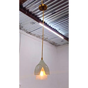 Brass pendant light, hanging lamp ,lampshade lighting