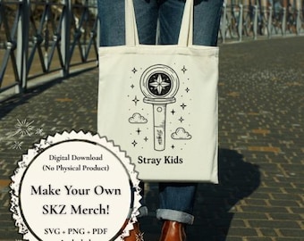 Stray Kids Lightstick SVG: SKZ Fan Art for Cricut, Stickers (Digital Download)