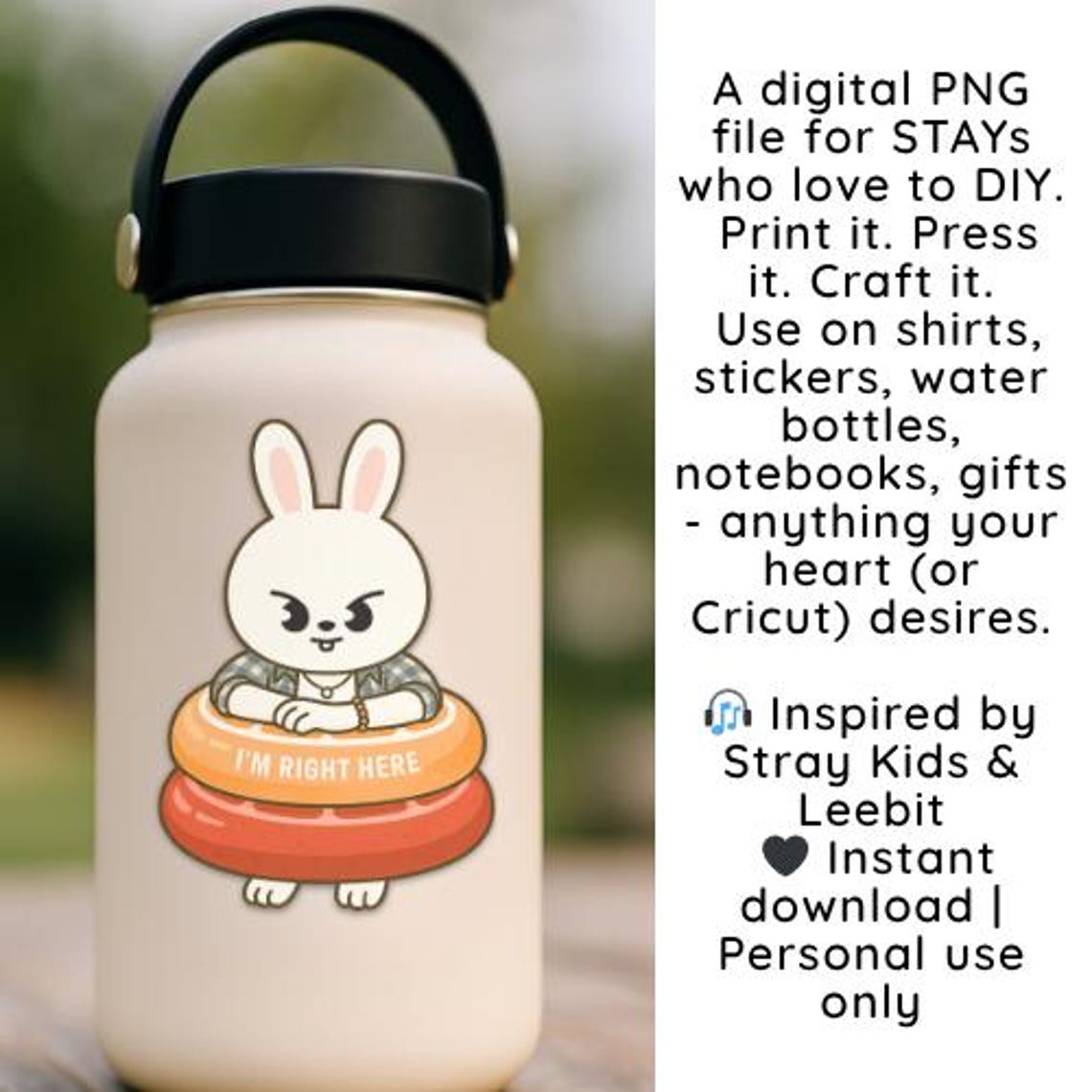 Stray Kids Rabbit Icon Leebit Bunny PNG: SKZOO Stray Kids Clipart (digital Download - Etsy Canada