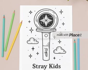 Stray Kids ペンライト SVG: Cricut 用 SKZ ファンアート、ステッカー