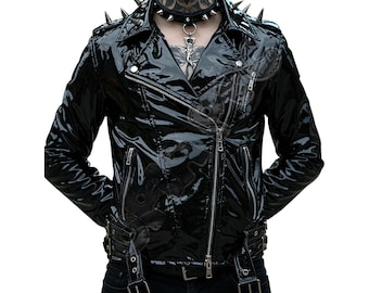 Tripp Nyc Women's Moto Black Jeans Jacket - Etsy
