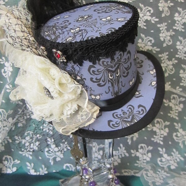 Haunted Mansion, Halloween, Gothic, Steampunk, Mini Top Hat