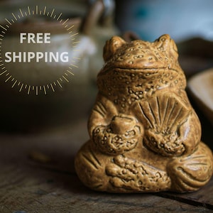 Tea pet  Frog Tea pet Tea Lover Gift Tea Ceremony Handmade Tea Pet Tea Tray Tea Sculpture Tea Pet Statue Made in Ukraine Tea Ceremony Decore