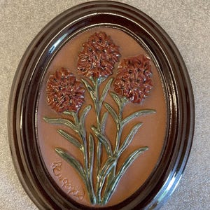 Gabriel Ceramics, Ingegärd Burmeister, Swedish Vintage, Retro, Sweden, Wallplaque