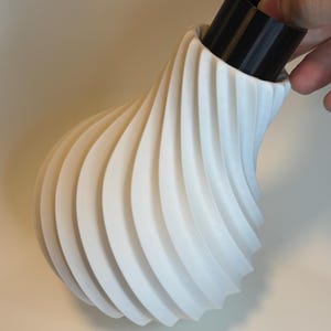 Spiral Sculptural Japandi Vase – Modern Neutral Decor – Waterproof Insert for Fresh or Dried Flowers image 12