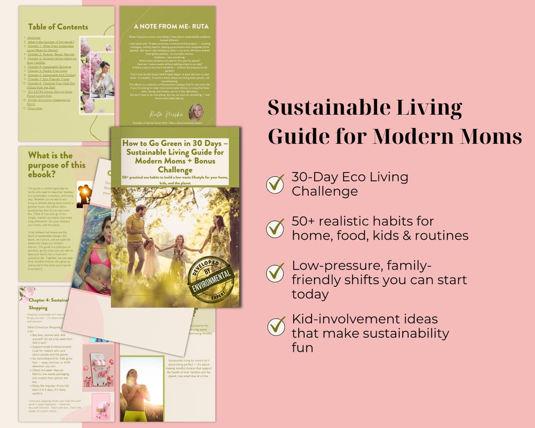 Curated visual reference: Fresh Look at Eco Mama Planner 30 Day Sustainable Living Guide Printable Pdf