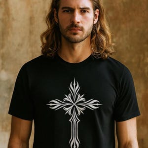 ユニセックス クロス グラフィック Tシャツ