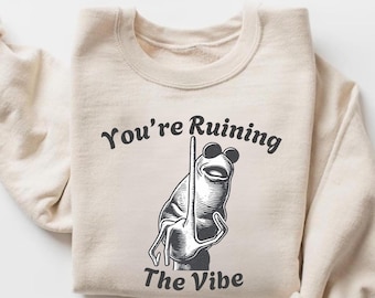 The Worm Sweatshirt, You're Ruining The Vibe Marcus The Worm Meme Shirt, Marcus The Worm Tshirt, Funny Meme Tee, Brain Rot Shirt, Humor Gift