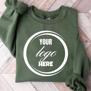 Sudadera con logotipo personalizado, logotipo personalizado para pequeñas empresas, sudadera para inmobiliarias, camiseta con logotipo para personal de equipo, camiseta con logotipo escolar personalizado, logotipo de empresa