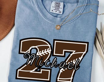 Anpassbares Comfort Colors Fussball Shirt: Personalisiertes Sport T-Shirt