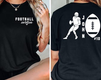 Custom Football Mom T-Shirt: Personalized Game Day Apparel