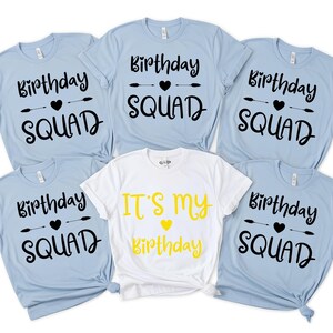 Matching Birthday Party Shirts,Custom Birthday Group Shirts,Birthday Squad Shirts,Birthday Crew Shirt for Women,Birthday Celebration Gift