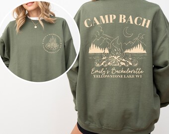 Sweat-shirt Camp Bachelorette vintage : col ras du cou de soirée nuptiale rétro