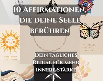 Affirmations Bundle – Minimalist printable wall art, spiritual wall art, self-love quote, download (17 sizes per design)