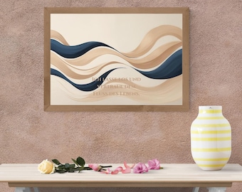 Wave - Affirmations for everyday life, minimalist posters, wave posters, spiritual art, spiritual wall art, spiritual decoration