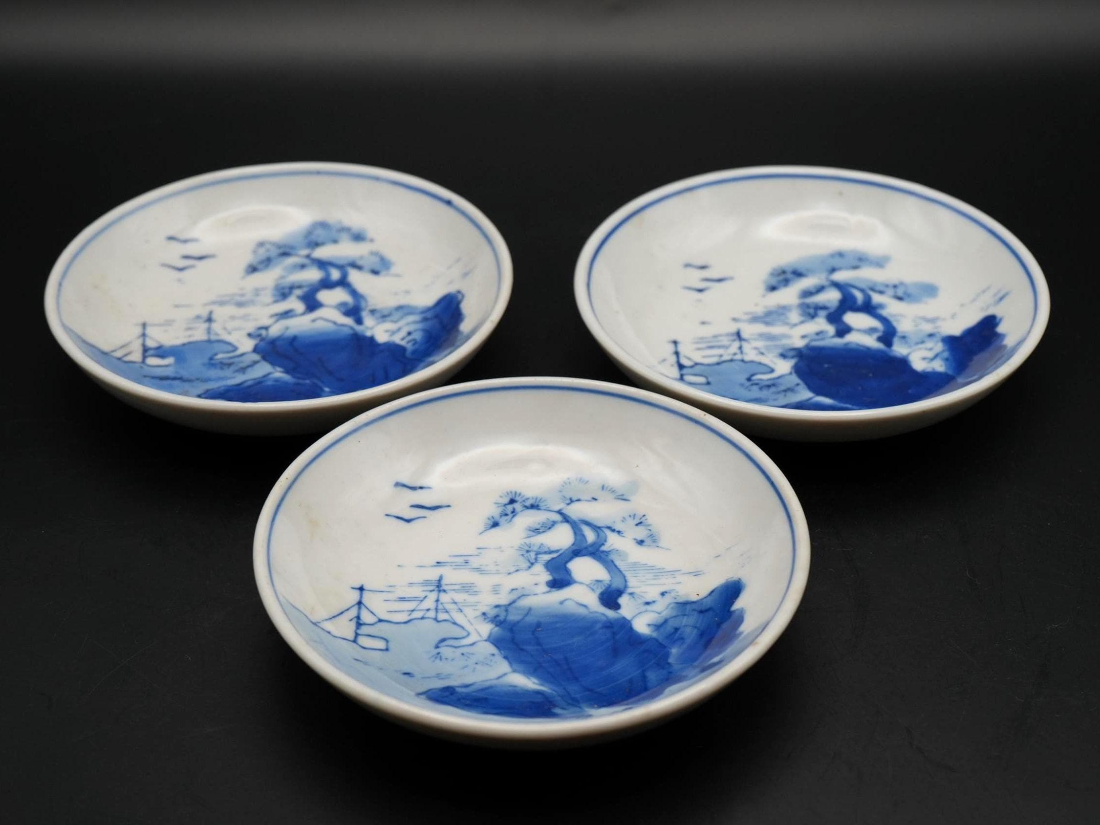 Blue and white plates animals - Etsy 日本