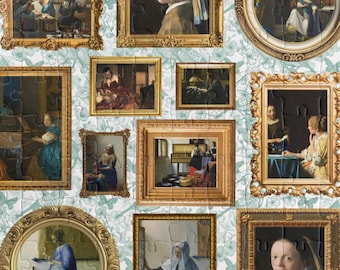 Johannes Vermeer Art History Puzzle for Friend or Art Historian Who Loves Art: Gallery Wall Aesthetic, Dutch History Humanities Major Gift