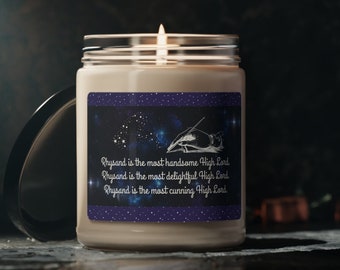 Cute Rhysand 9 Oz Candle, Friend Who Loves A Court of Mist and Fury: Silly High Lord Candle, Officially Licensed Sarah J Maas Bookish Gift