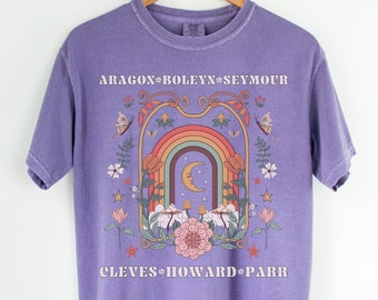Boho Himmlisches Geschichts-T-Shirt für Geschichtsliebhaber: Heinrich der 8 Süßes Tudor Geschichts-T-Shirt für Britischen Geschichte Major oder Lehrer