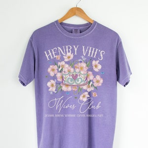 Floral Tudor History Tee Shirt for History Teacher: English History Professor Gift, Henry the 8th Wives, Whimsigoth Famous Queens Tee Shirt