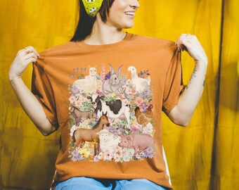 Retro Cow T Shirt Cute Farm Animal Lover Tee For Farmer Retro Cow T Shirt Cute Farm Animal Lover Tee For Farmer