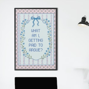 What Am I, Getting Paid to Argue Poster Print for Law School Graduation Gift, Silly Colorful Maximalist Decor for Law Office, 90s Throwback