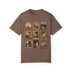 Jean-Honoré Fragonard Art History T-Shirt for Artist, French Art Historian, Framed Rococo Art, Cute Humanities Major Gift, Famous Paintings Espresso