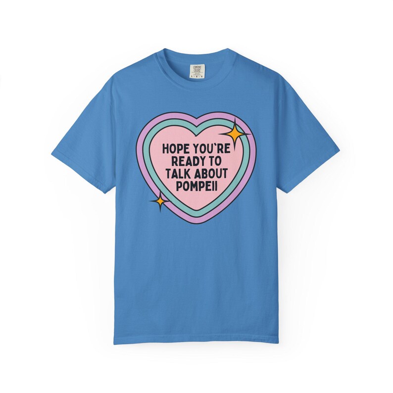 T-shirt oude Romeinse geschiedenis van Pompeii, hoogleraar Europese geschiedenis of archeoloog, shirt Vesuvius Italiaanse geschiedenis, historische ramp Royal Caribe