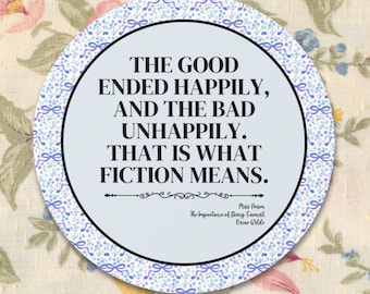 The Importance of Being Earnest by Oscar Wilde Sticker, 19th Century Book Lover Present, Bookish Gift for Bookworm, Literature Professor