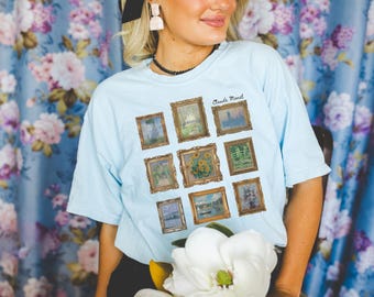 Cute Claude Monet Tee Shirt, Art Historian or Friend Who Loves Art: Boho Gallery Wall Aesthetic, Gift for French History Professor or Artist