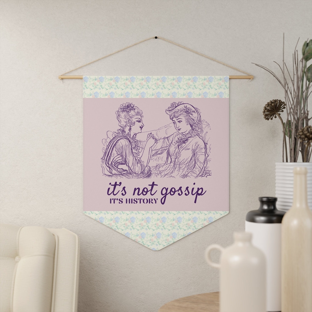 Funny History Teacher Wall Pennant It's Not Gossip Etsy