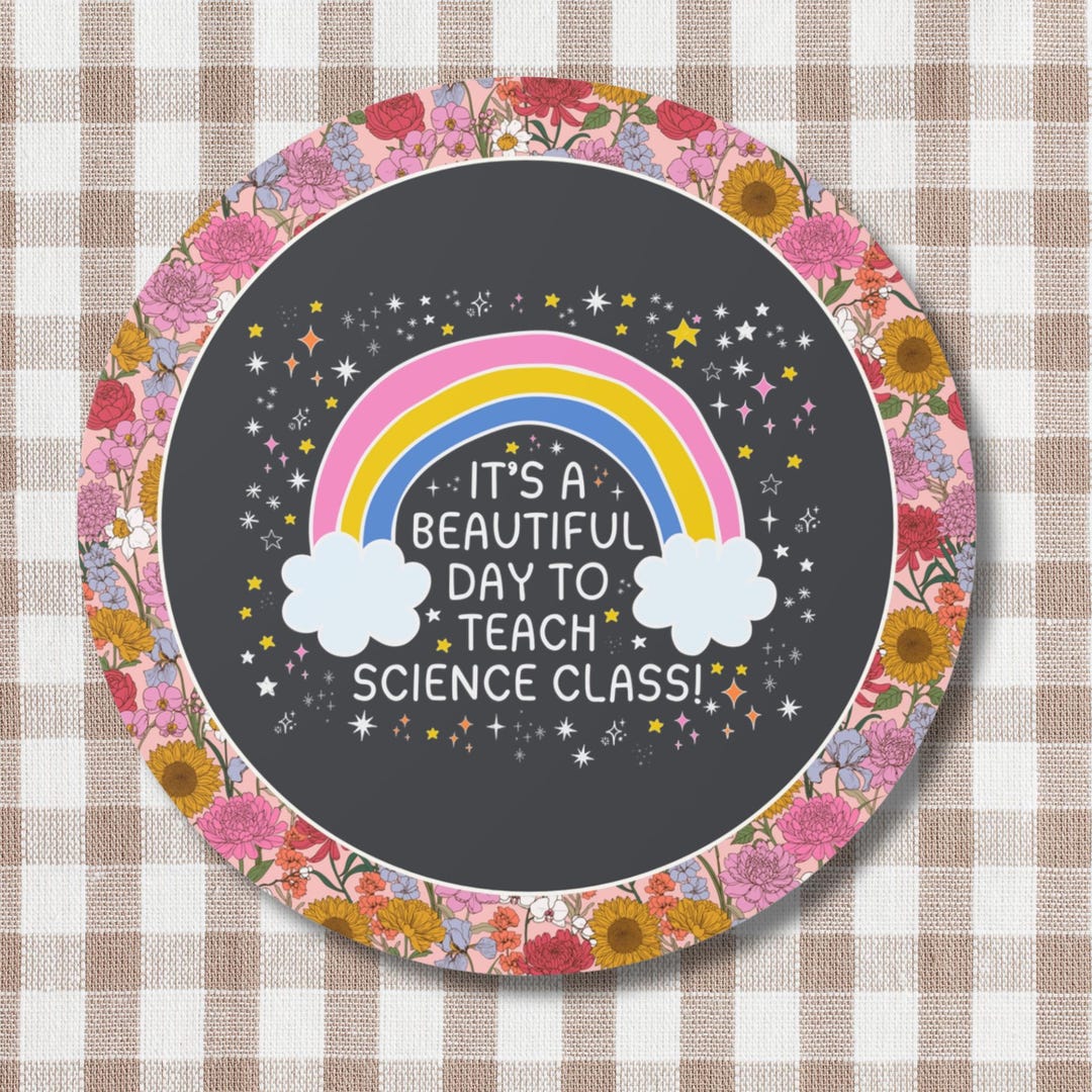 Science Teacher Sticker for Back to School, Cute Science Department ...