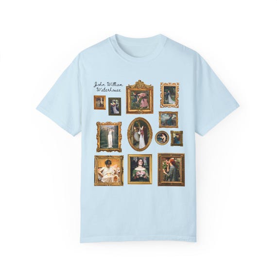 ジョン・ウィリアム・ウォーターハウスの有名な絵画のTシャツ 
