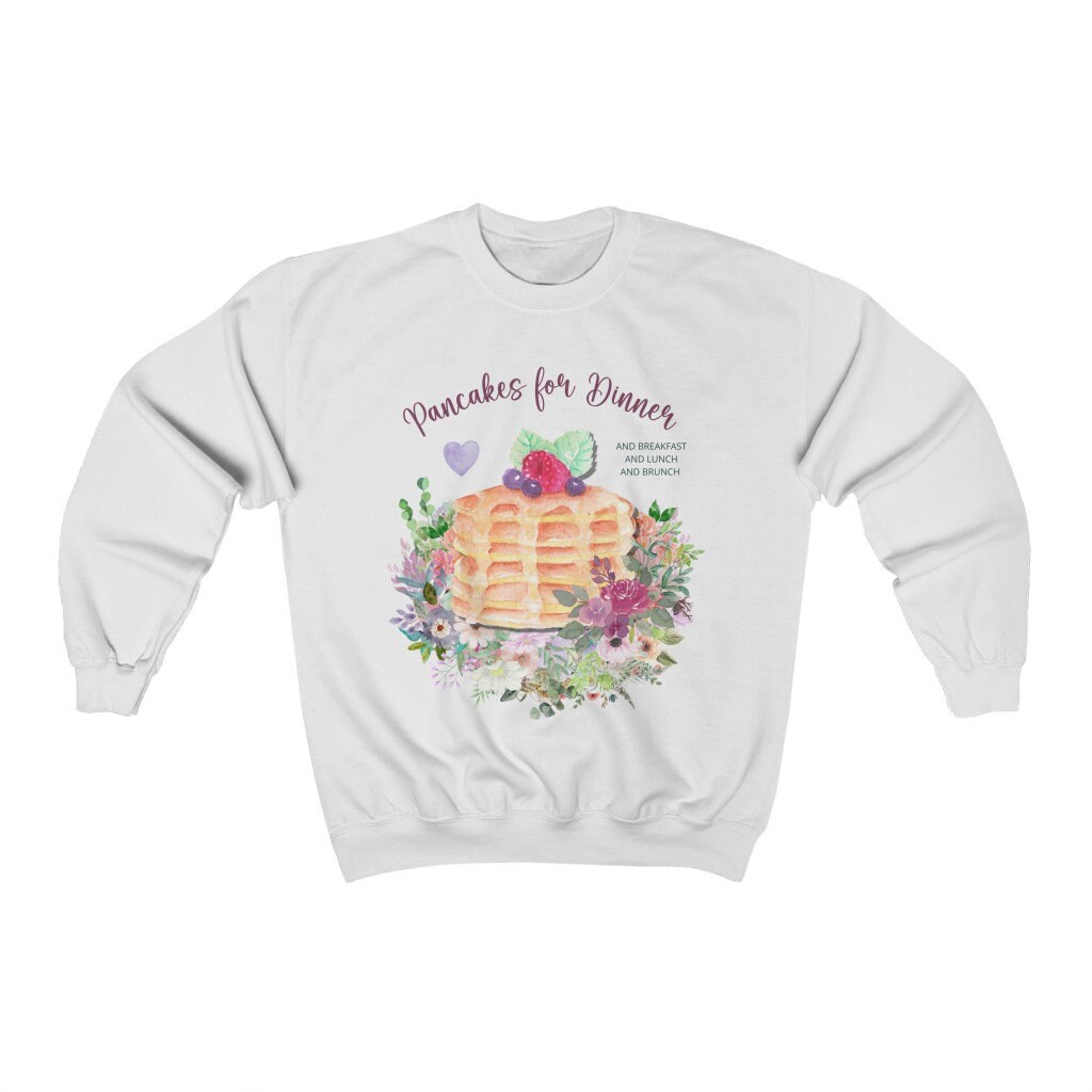 Pancakes Sweatshirt Cute Brunch Sweatshirt With Pancakes and