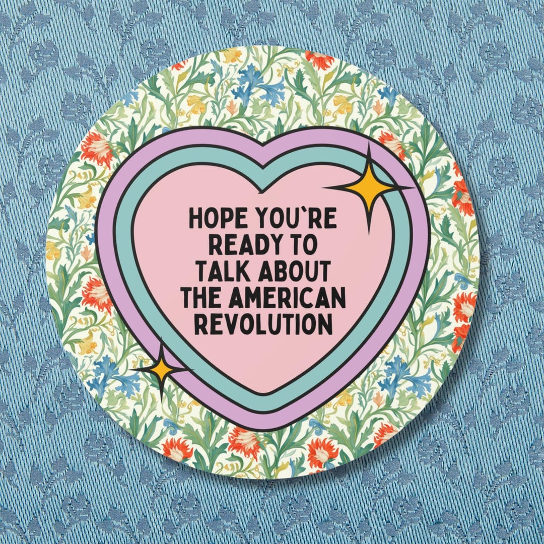 Revolutionary Sticker American History Teacher Sticker for Class Studying the American ...