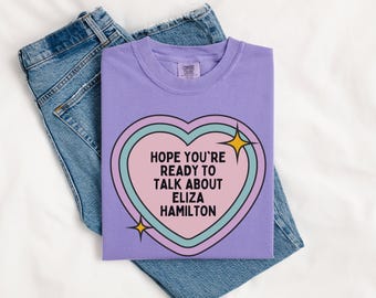 Eliza Hamilton American History Tee Shirt, Women's History T-Shirt, 18th Century Early US History Social Studies Shirt, Alexander Hamilton