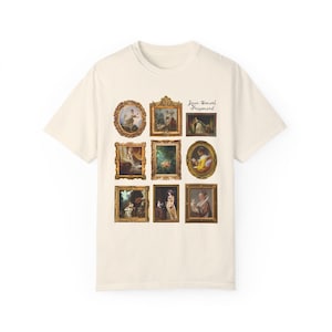 Jean-Honoré Fragonard Art History T-Shirt for Artist, French Art Historian, Framed Rococo Art, Cute Humanities Major Gift, Famous Paintings Ivory