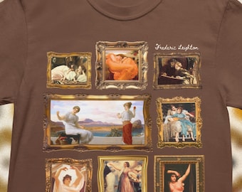 Frederic Leighton Art History Teacher Tee Shirt: Famous Paintings, 19th Century Art History T-Shirt, Academism and Pre-Raphaelite Movement