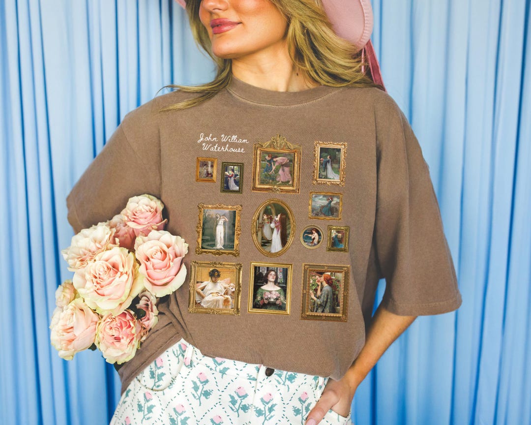 ジョン・ウィリアム・ウォーターハウスの有名な絵画のTシャツ 