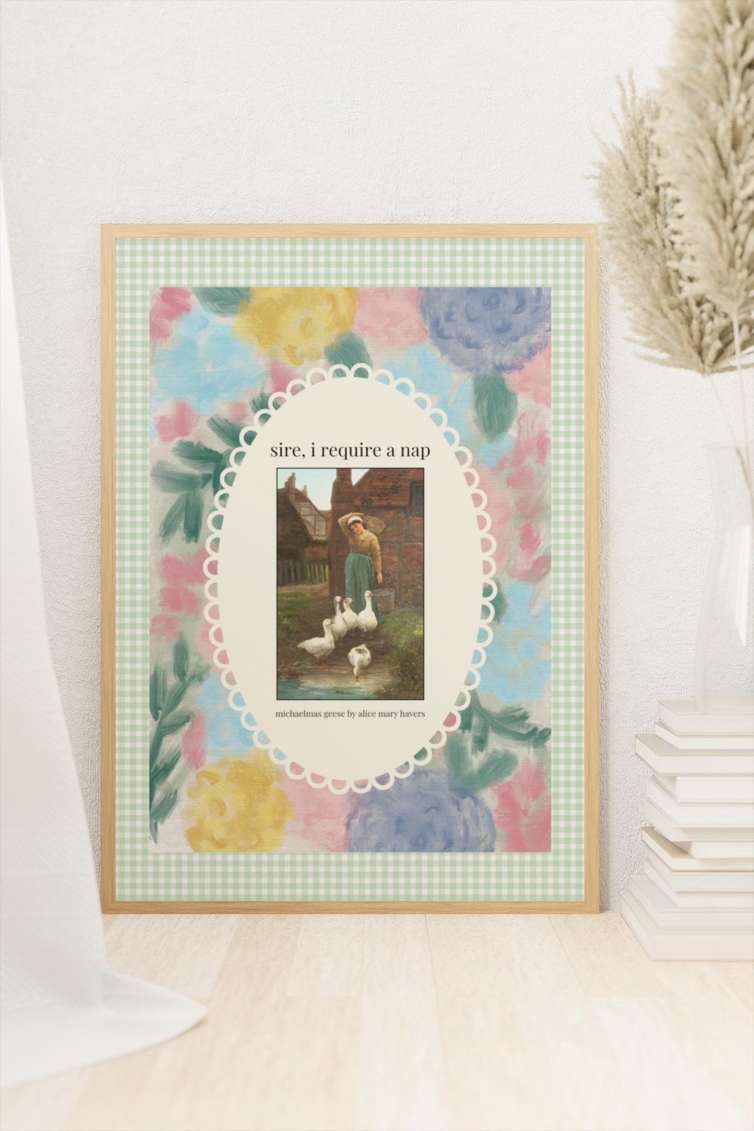 I Require a Nap Art History Poster Print With Famous Painting of ...