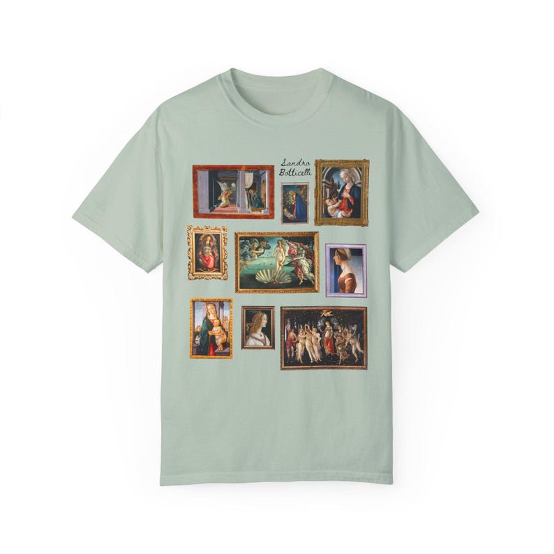Camiseta de Historia del Arte de Sandro Botticelli para profesores de historia, camiseta de Estudios Sociales para historiadores amantes del arte gótico tardío y renacentista temprano. Bay