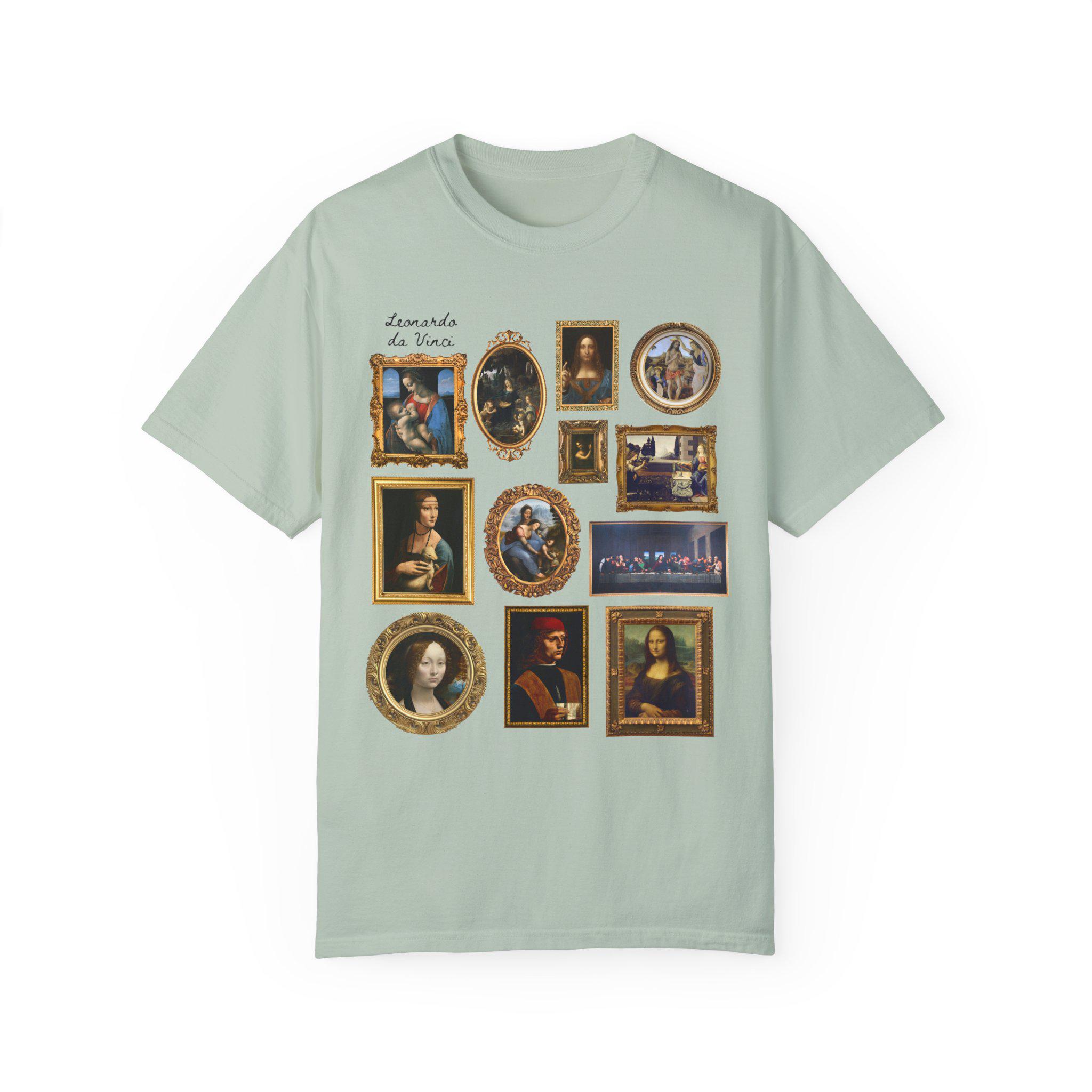 Cute Leonardo Da Vinci Art History Tee Shirt for Friend or