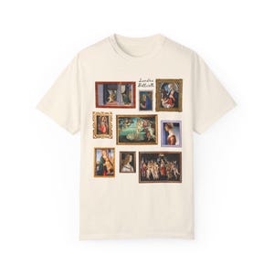 Camiseta de Historia del Arte de Sandro Botticelli para profesores de historia, camiseta de Estudios Sociales para historiadores amantes del arte gótico tardío y renacentista temprano. Ivory