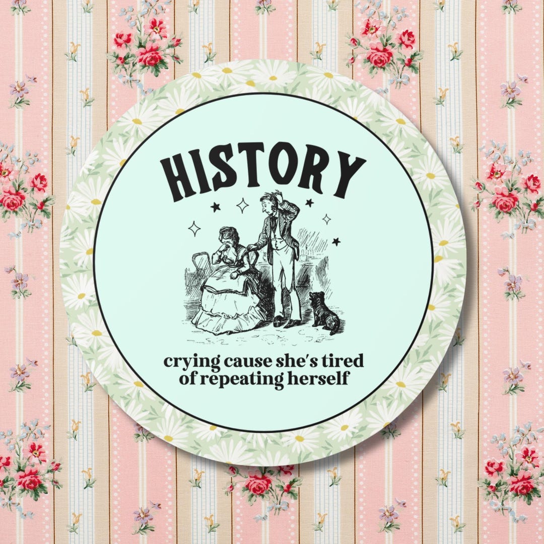Sample History Sticker Funny History Teacher Sticker for History Buff, Cute Women's History ...
