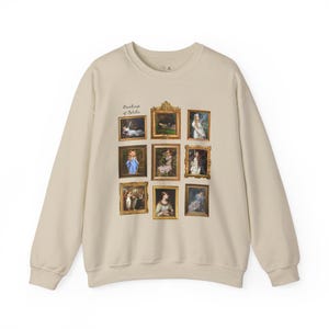 Ophelia William Shakespeare Sweatshirt: Famous Paintings of Ophelia from Hamlet, English Classic Literature Major Gift, Librarian Bookworm Sand