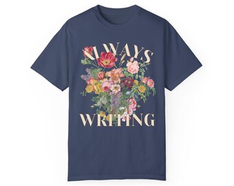 Writing And Flower T Shirt Inspirational Saying Typewriter Flower