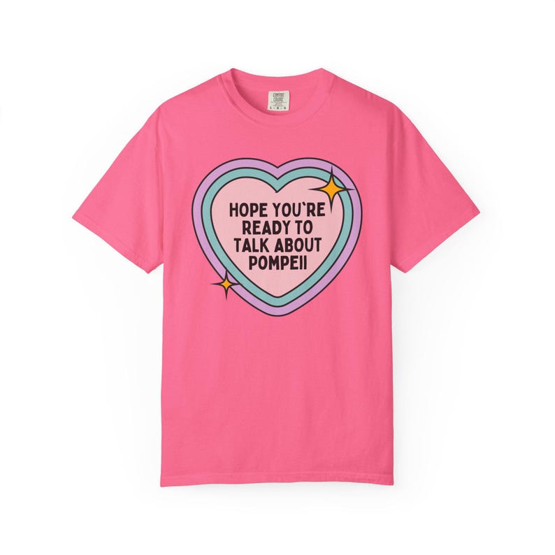 T-shirt oude Romeinse geschiedenis van Pompeii, hoogleraar Europese geschiedenis of archeoloog, shirt Vesuvius Italiaanse geschiedenis, historische ramp Crunchberry